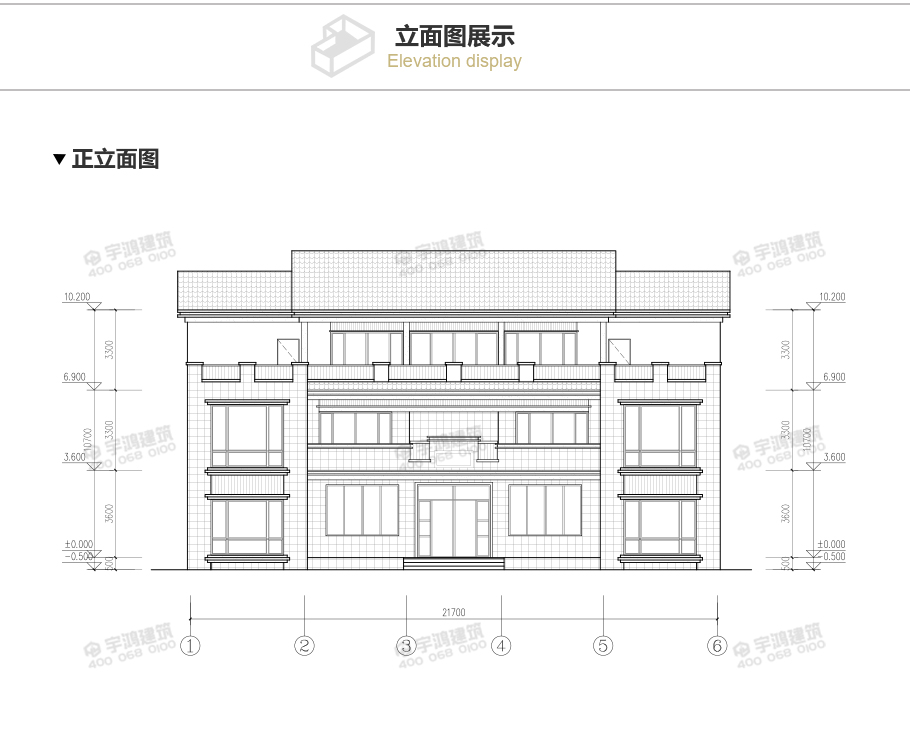 新中式豪華氣派新農(nóng)村別墅設(shè)計圖