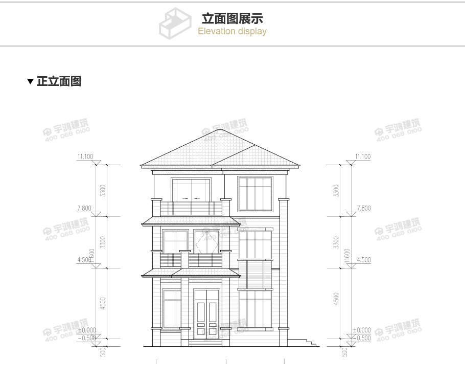 110平新中式農村別墅設計圖，三層造價才20萬，心動不如行動